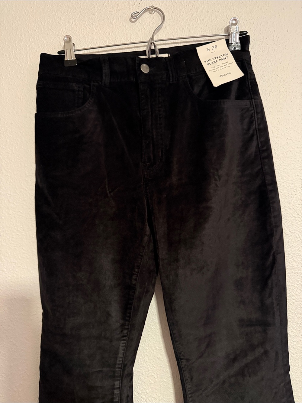 Madewell The Stretch Flare Pant in Velvet - Picture 3 of 8